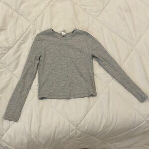 Yogalicious Heather Gray Long Sleeve Kids Tee